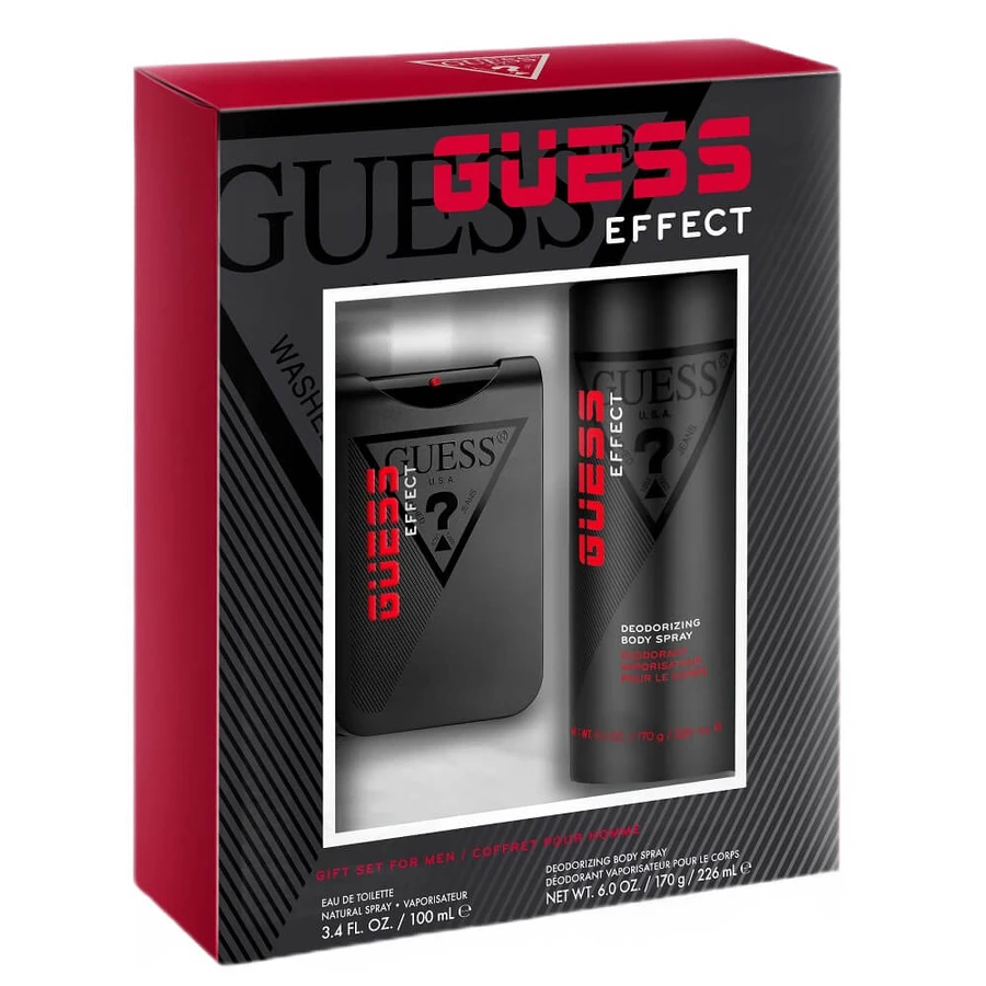 Set apă de toaletă Guess Effect, 100 ml + deodorant spray, 226 ml