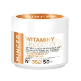 Mincer Pharma Vitamine der Jugend 50+ Halbfette anregende und glättende Gesichtscreme Nr.352, 50 ml