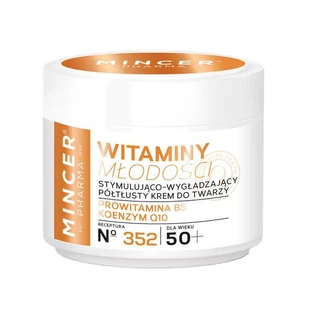 Mincer Pharma Vitamins of Youth 50+ Semi-fat Stimulating and Smoothing Face Cream No.352, 50 ml