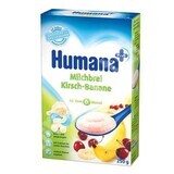 Cereale cu banane și cireșe, Gr. 6 luni, 250 g, Humană