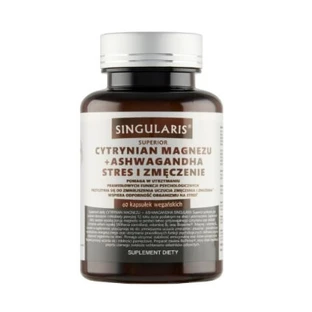 Singularis Magnesiumcitraat + Ashwagandha Stress en vermoeidheid, 60 capsules