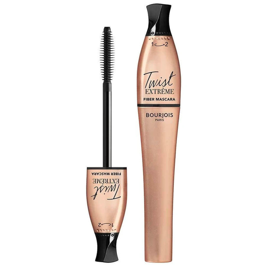 Bourjois Twist Extreme Fiber Mascara Verlängernde Wimperntusche 24 Schwarz, 8 ml