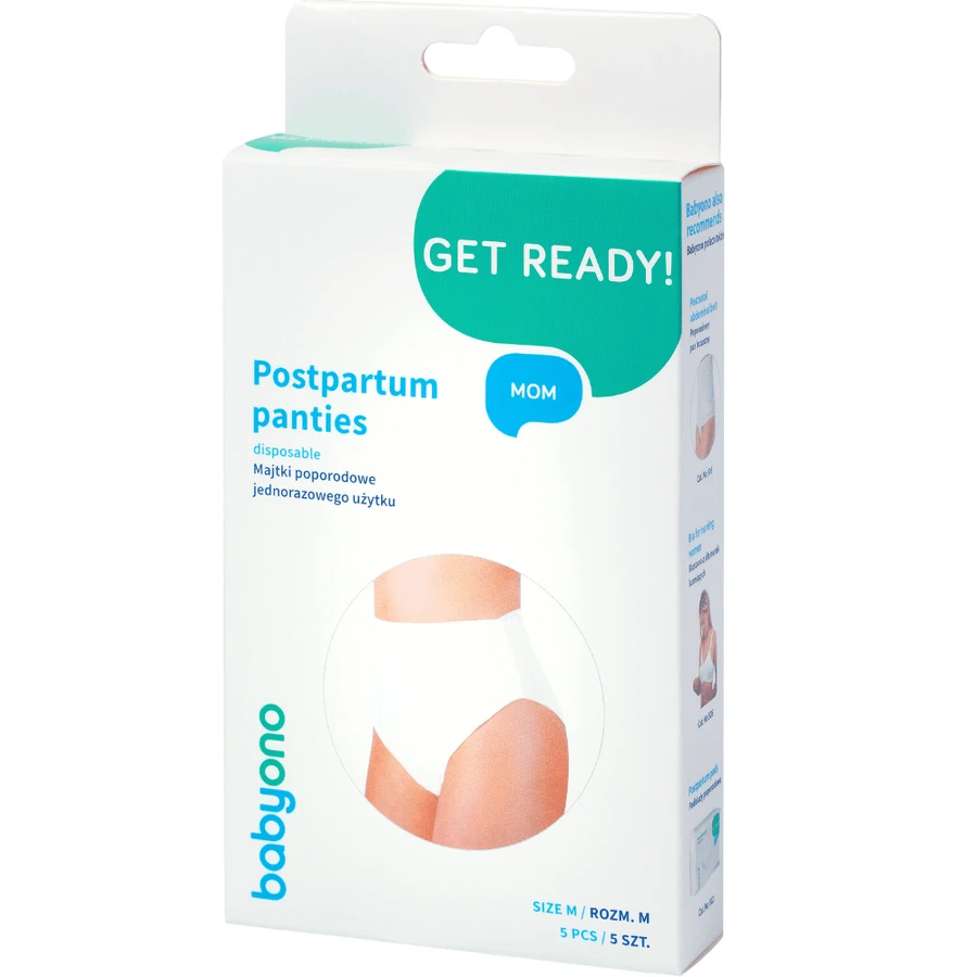 Disposable maternity panties, size M, 5 pieces, Babyono