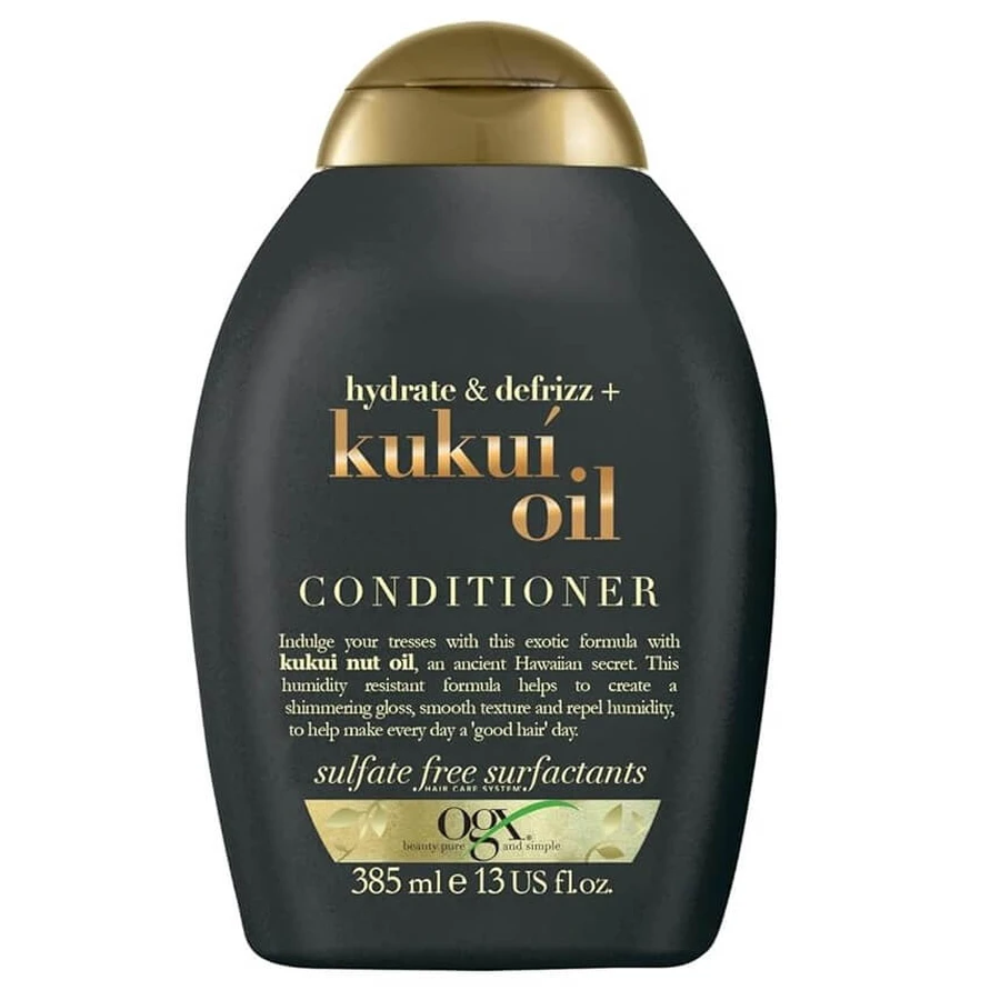 OGX Feuchtigkeitsspendende Pflegespülung mit Kukuinussöl, 385 ml