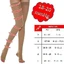 Compression stockings with band and open toe Sahara, No. 4, LadyGloria