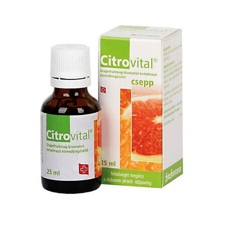 Citrovital picaturi cu extract din seminte de grapefruit, 25 ml, Herbavit