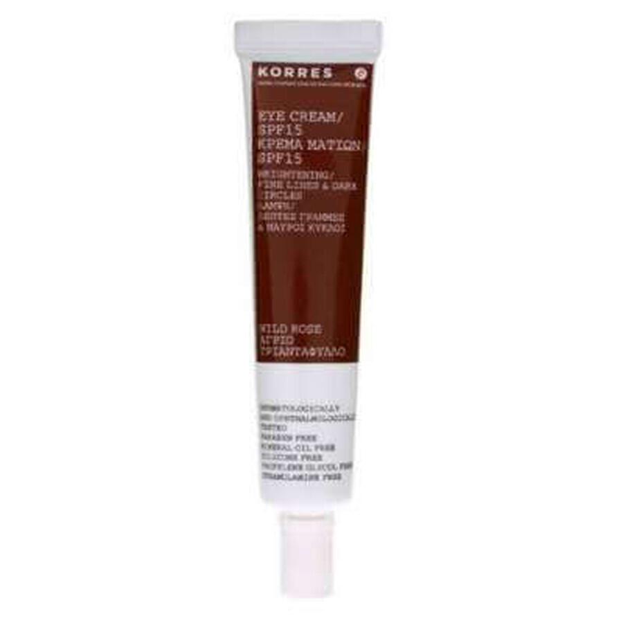 Contur de ochi cu extract de trandafir sălbatic SPF15, 15 ml, Korres