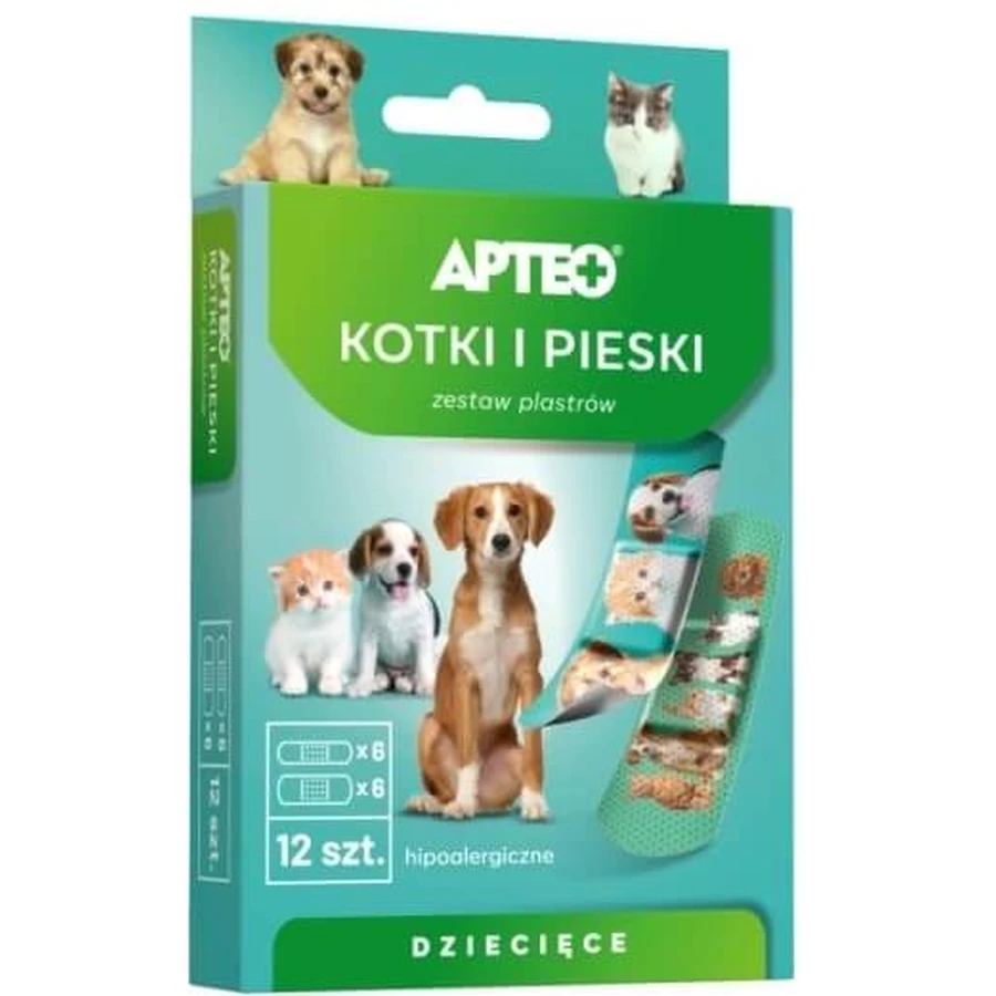 Apteo Care Kinderpleisters voor honden en katten, 12 stuks