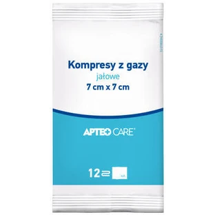 Apteo Care sterile gauze compress 7 cm x 7 cm 1 pack of 3 pieces