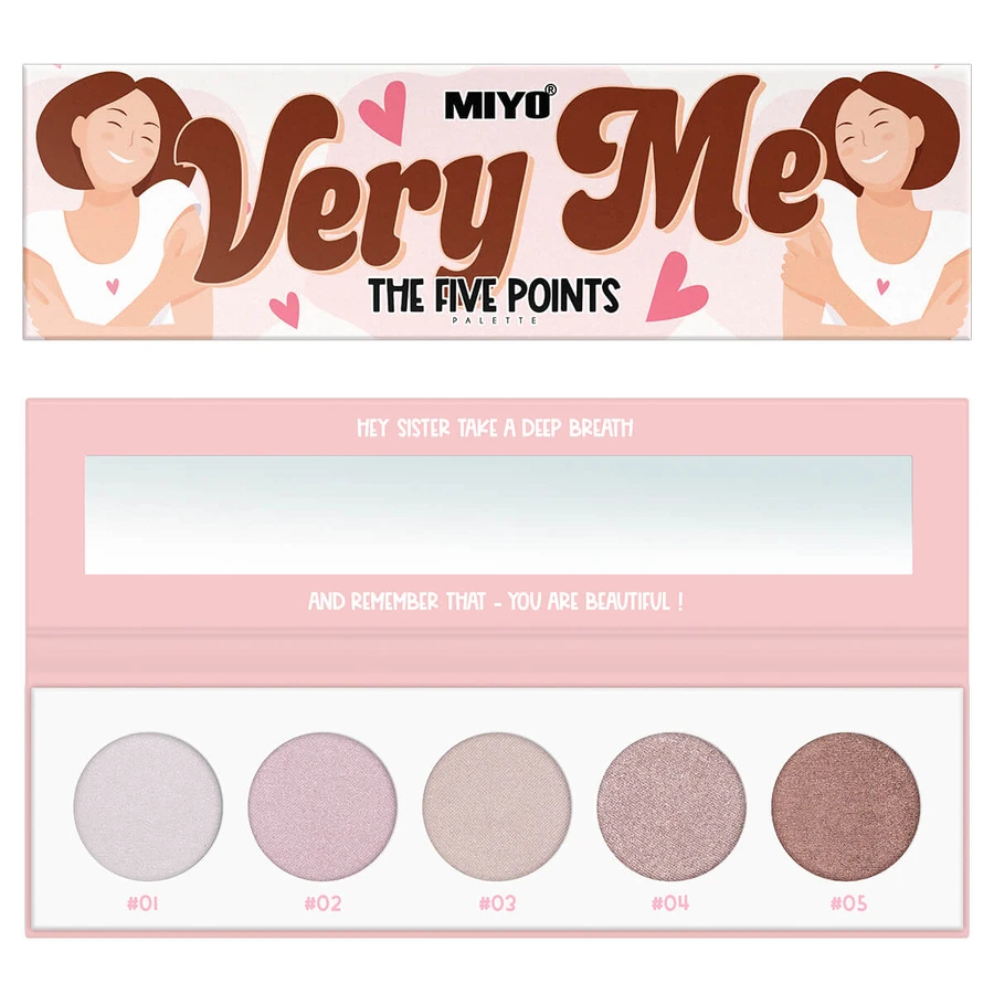 MIYO The Five Points Very Me Lidschatten-Palette, 6,5 g