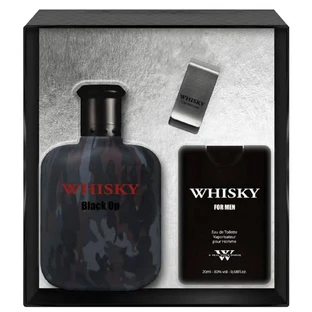 Evaflor Whisky Black Op Eau de Toilette, 100ml + Eau de Toilette, 20ml + Notitieclip