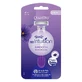Wilkinson My Intuition Quattro Smooth Violet Bloom Disposable Women's Shaver, 3 Pieces.