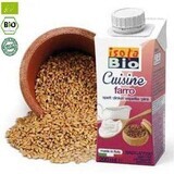 Cremă Bio din spelta, pentru gătit - Isola Bio, 200 ml, AbaFoods