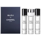 Chanel Bleu de Chanel Pour Homme Eau de Toilette + refills 3x20 ml