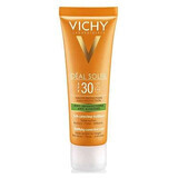 Cremă corectoare matifiantă 3în1 SPF 30 Ideal Soleil, 50ml, Vichy