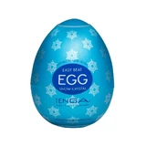 Tenga Easy Beat Egg Snow Crystal Disposable Masturbator in the shape of an egg