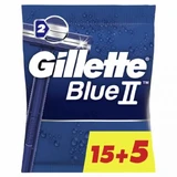 Gillette Blue II Jednorazowe maszynki do golenia, 20 sztuk