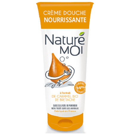 Cremă de duș nutrtivă cu Caramel de Bretagne Bio, 200ml, Nature Moi