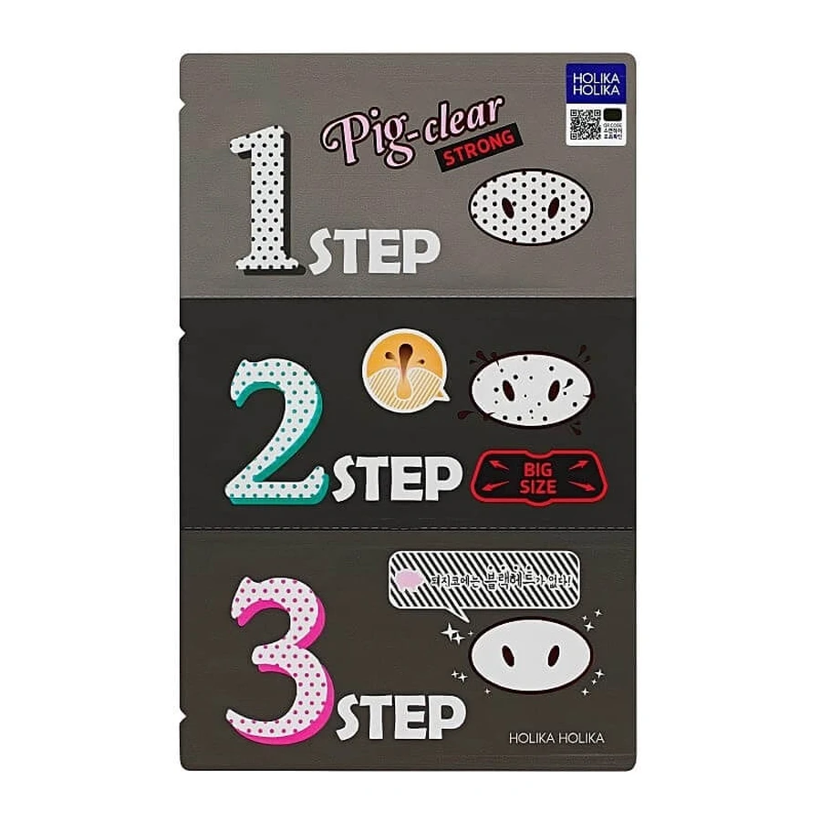 Holika Holika Pig Clear Strong 3-stufiges Nasenpflaster, 1 Stück
