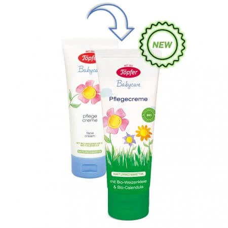Crema facial ecológica para niños, 75 ml, Topfer