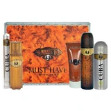 Cuba Original Cuba Gold Must Have Set Eau de Toilette, 100 ml + Eau de Toilette, 35 ml + Spray Deodorant, 200 ml + Shower Gel, 200 ml + Aftershave, 100 ml