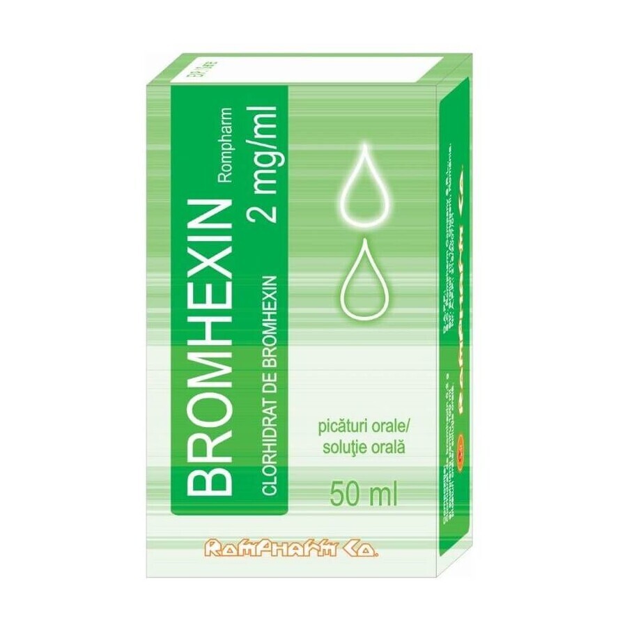 Bromhexin 0,2%, Lösung, 50 ml, Rompharm
