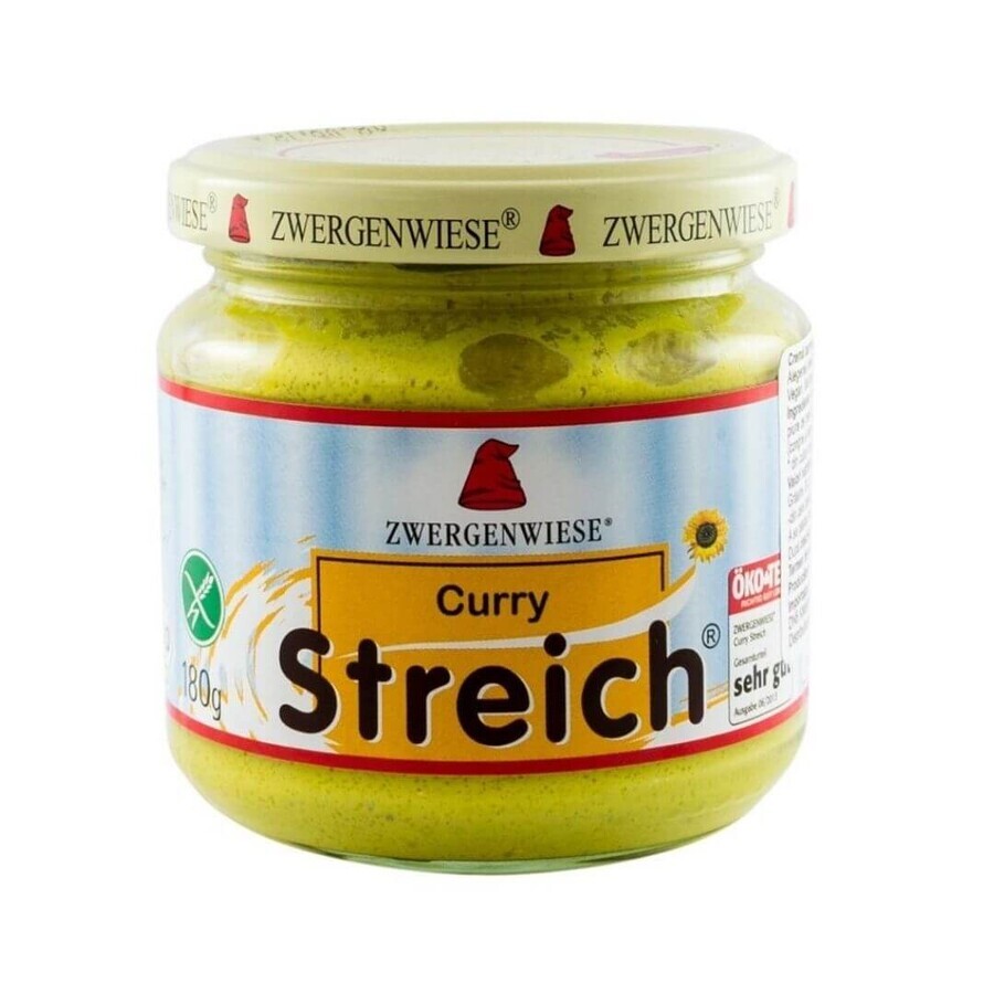 Crema tartinabila Bio vegetala curry, 180 g, Zwergenwiese