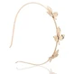 Ecarla Hairband decorative 3 leaves Gold