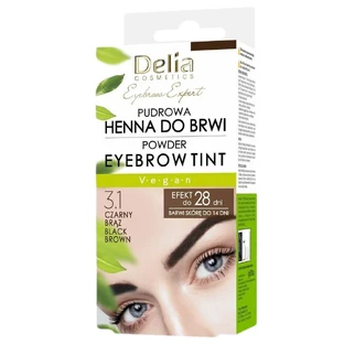 Delia Wenkbrauw Expert Poeder Wenkbrauw Henna 3.1 Zwart Bruin, 4 g