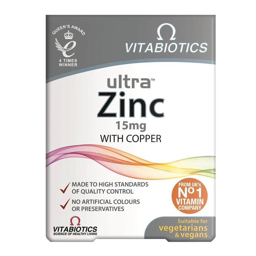 Vitabiotics Ultra Zink 15mg, 60 tabletten