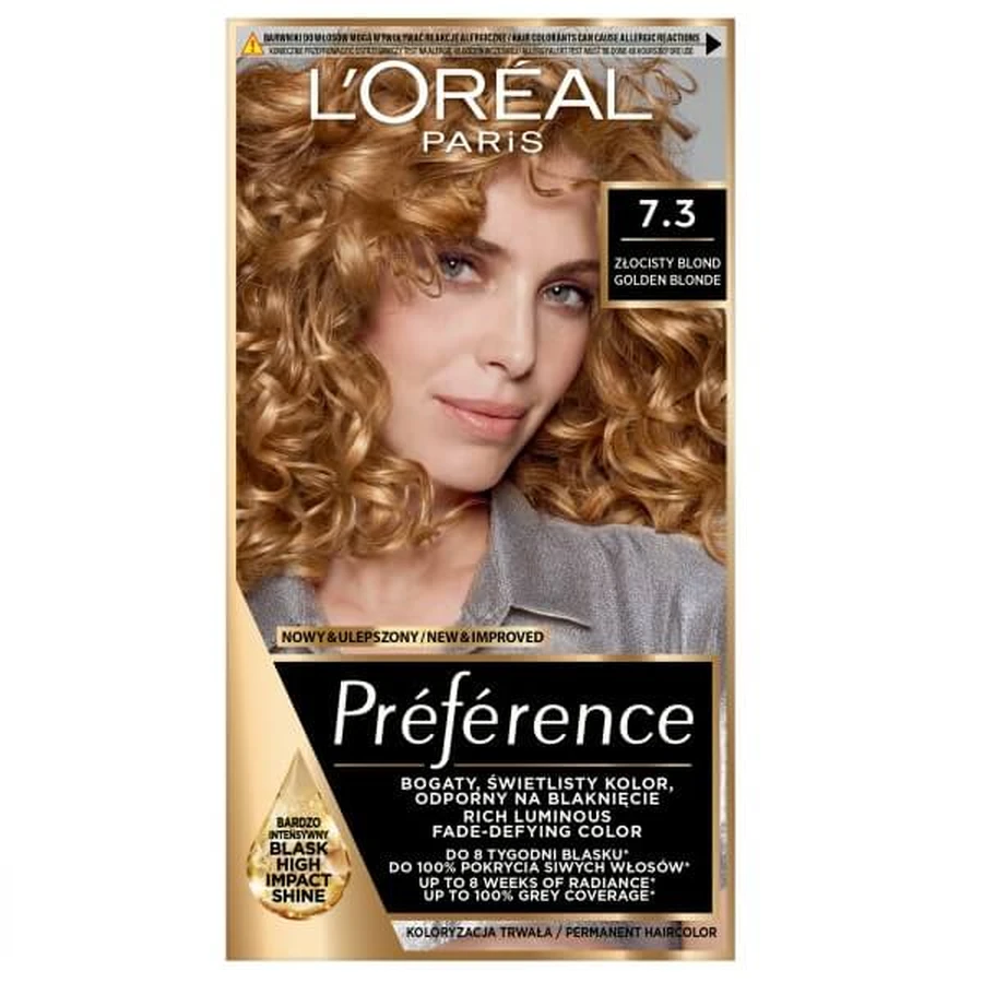 L Oreal Paris Preference Haarkleur 7.3 Goud Blond