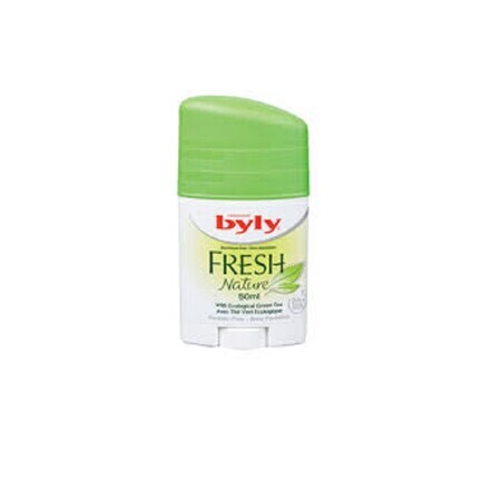 Deo Stik Fresh cu ceai Verde fara aluminiu, 50 ml, Byly