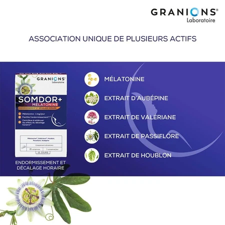 Granions Somdor+ Melatonine 15 tabletten