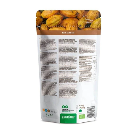Purasana Organic superfood cocoa beans 200 g