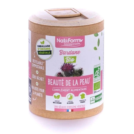 Nat&Form ORGANIC BARDEN 200 Capsules