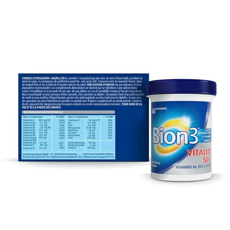 Bion3 Vitaliteit 50+ x60 tabletten