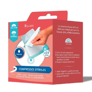 Soineo Sterile Mulltabletten 5x5cm x25