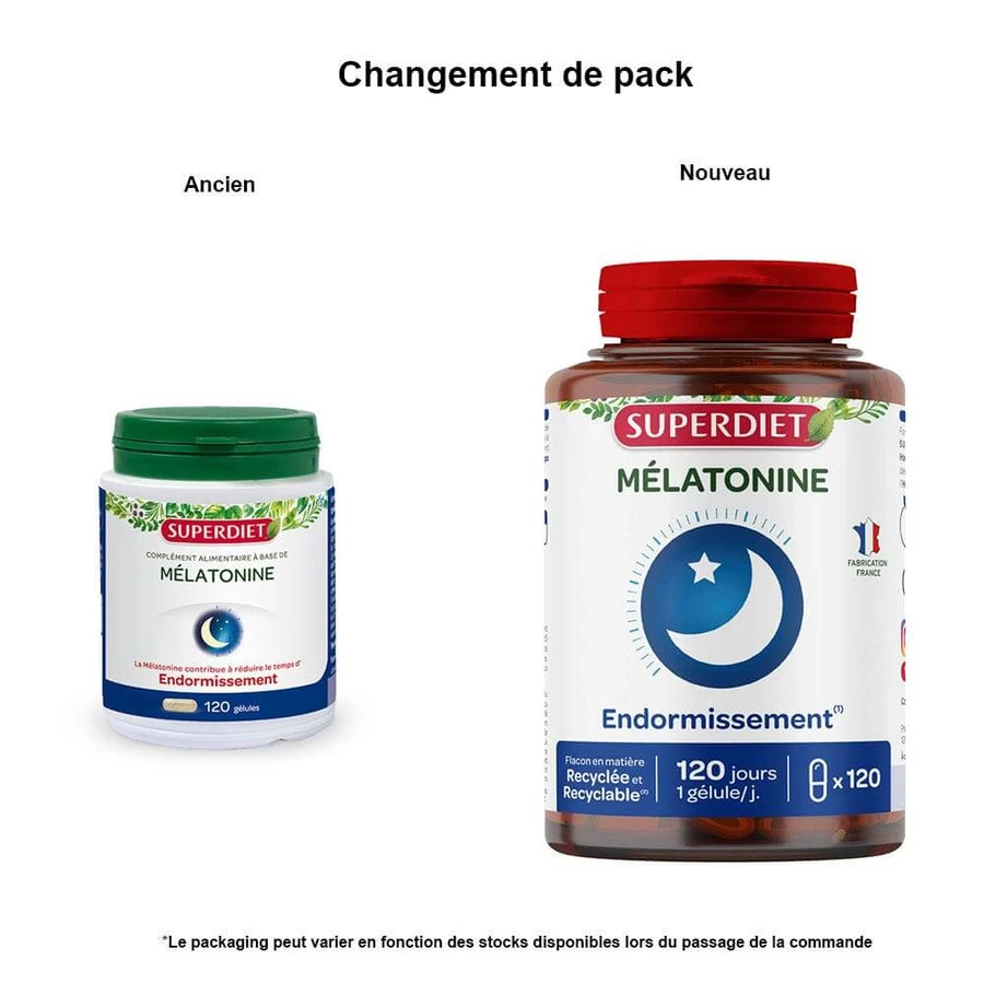 Superdiet Melatonin 120 Capsules 120 Gélules