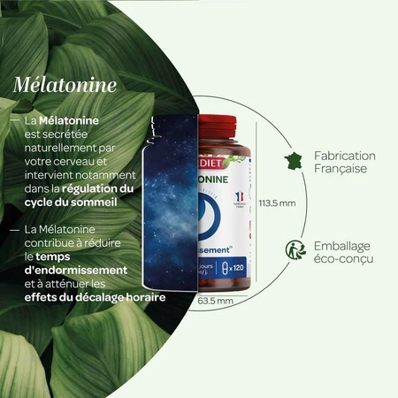 Superdiet Melatonin 120 Capsules 120 Gélules