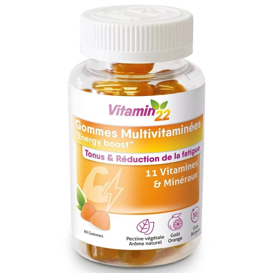 Vitamin'22 Multivitaminen Energy Boost 60 gummies
