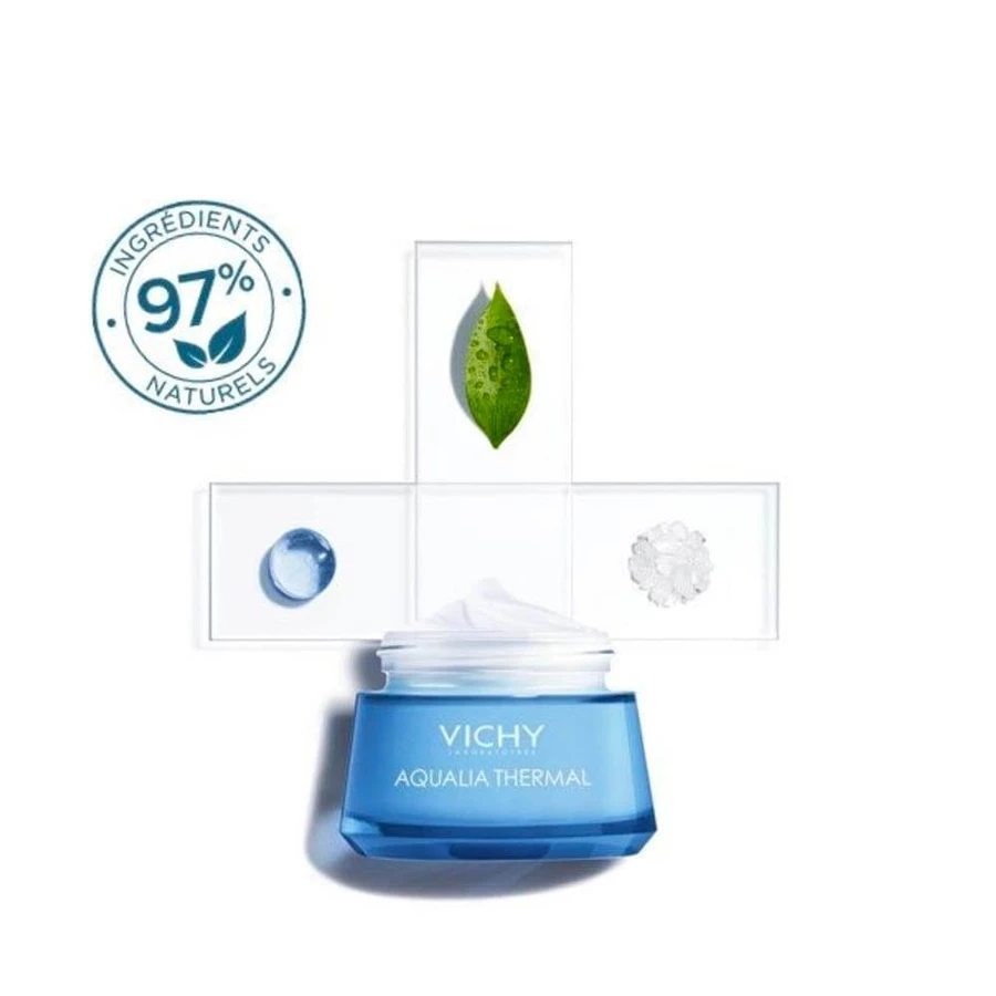 Vichy Aqualia Feuchtigkeitscreme Leichtes Thermalwasser Hyaluronsäure 50ml