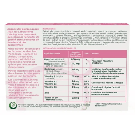 Lehning Méno-Nature® Menopauze 60 tabletten