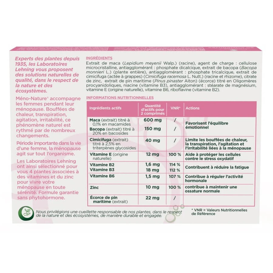 Lehning Méno-Nature® Menopauze 60 tabletten