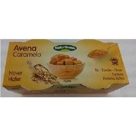 Desert dietetic Bio din ovăz și cu caramel, 250 gr, Naturgreen