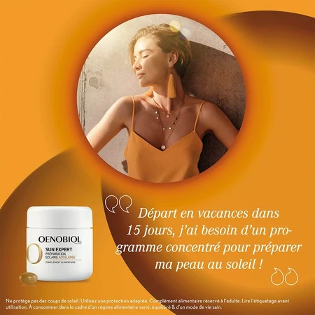 Oenobiol Sun Expert Beschleunigtes Sonnenpräparat 15-Tage-Programm 2x15 Kapseln