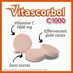 Vitascorbol Vitamin C 1000mg Schwarzer Johannisbeergeschmack 15 Brausetabletten