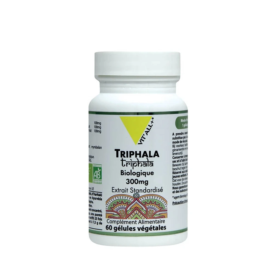 Vit'All+ Triphala Organica 300mg gestandaardiseerd extract 60 capsules