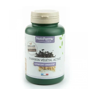 Carbón vegetal activado Nat&Form 120 cápsulas