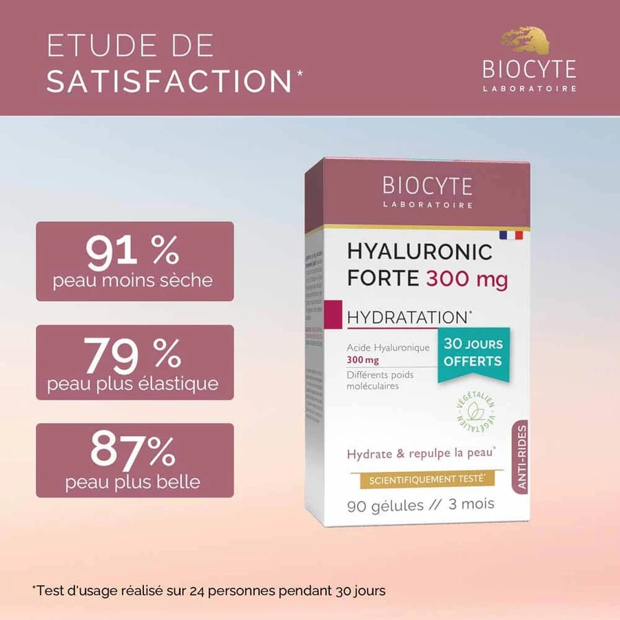 Biocyte Anti-wrinkle Hyaluronic Forte 300mg Anti-aging 3x30 capsules