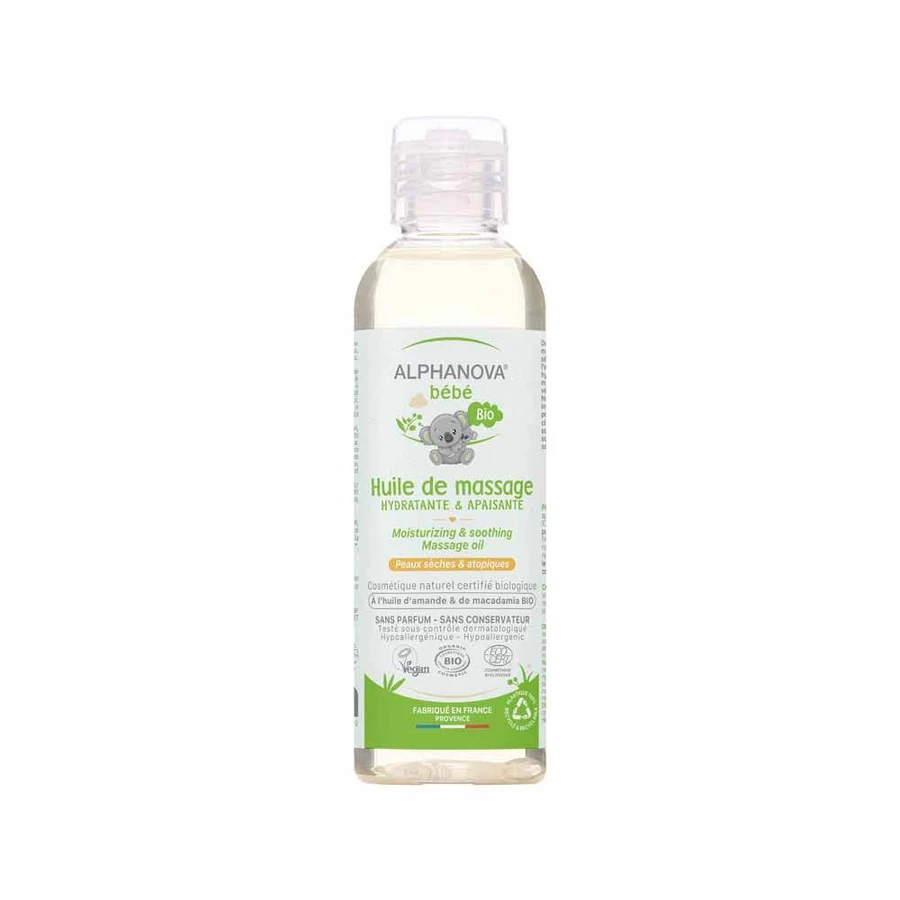Alphanova Bébé Bio 100% Natural Bebe Massage Oil 100ml